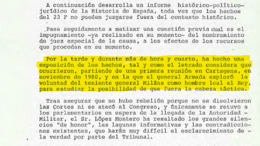 23F: todo comenzó en Cartagena