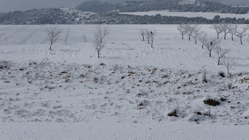 Aviso amarillo por nieve y fenómenos costeros este lunes en la Región de Murcia