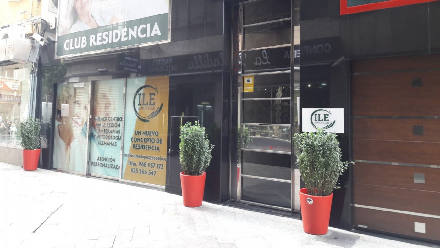 Instalaciones de la residencia, cerradas esta mañana