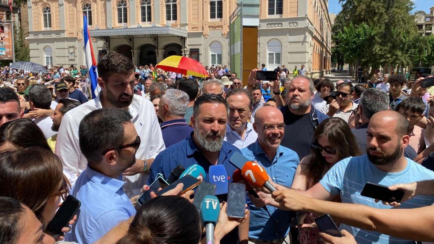 Abascal y Buxadé ofrecen un mitin este domingo en Murcia