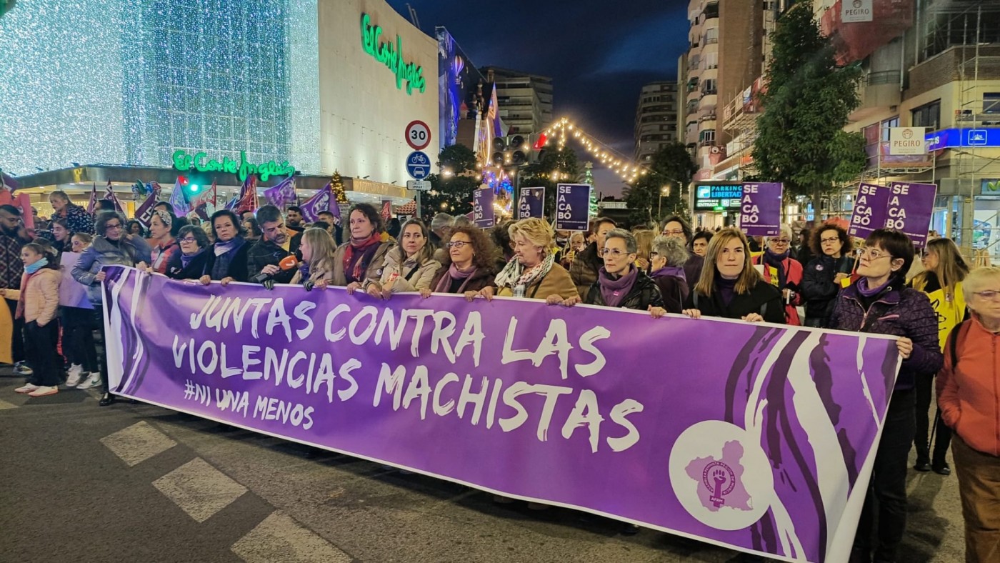 Marchas en la Región de Murcia para gritar que la violencia de género no admite excusas