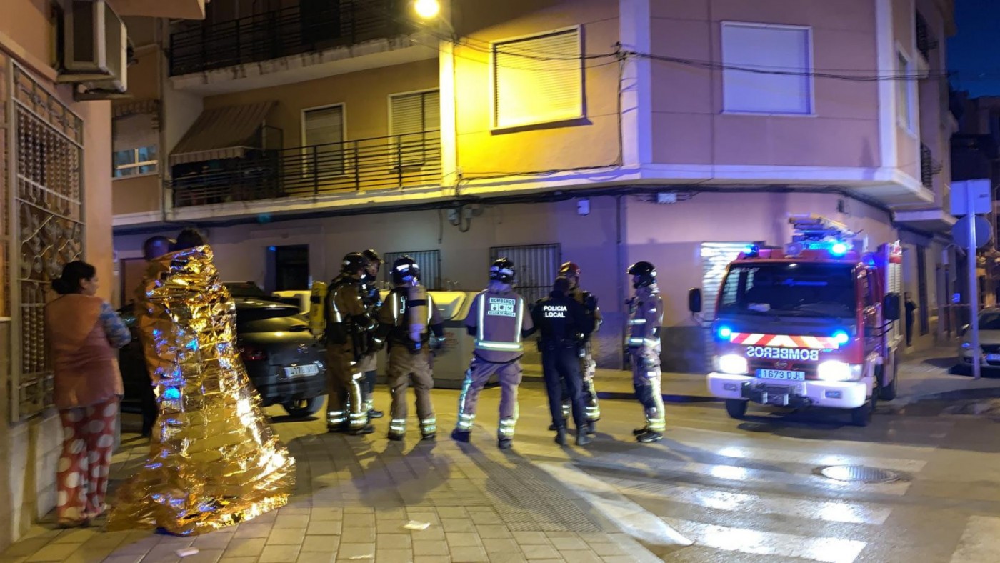 los vecinos desalojados del edificio