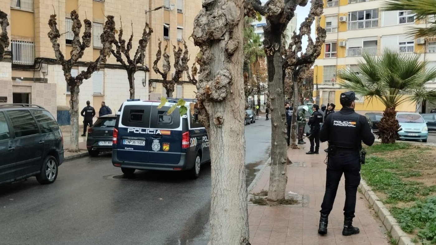 Redada antidroga y contra las plantaciones de marihuana en el polígono de La Paz