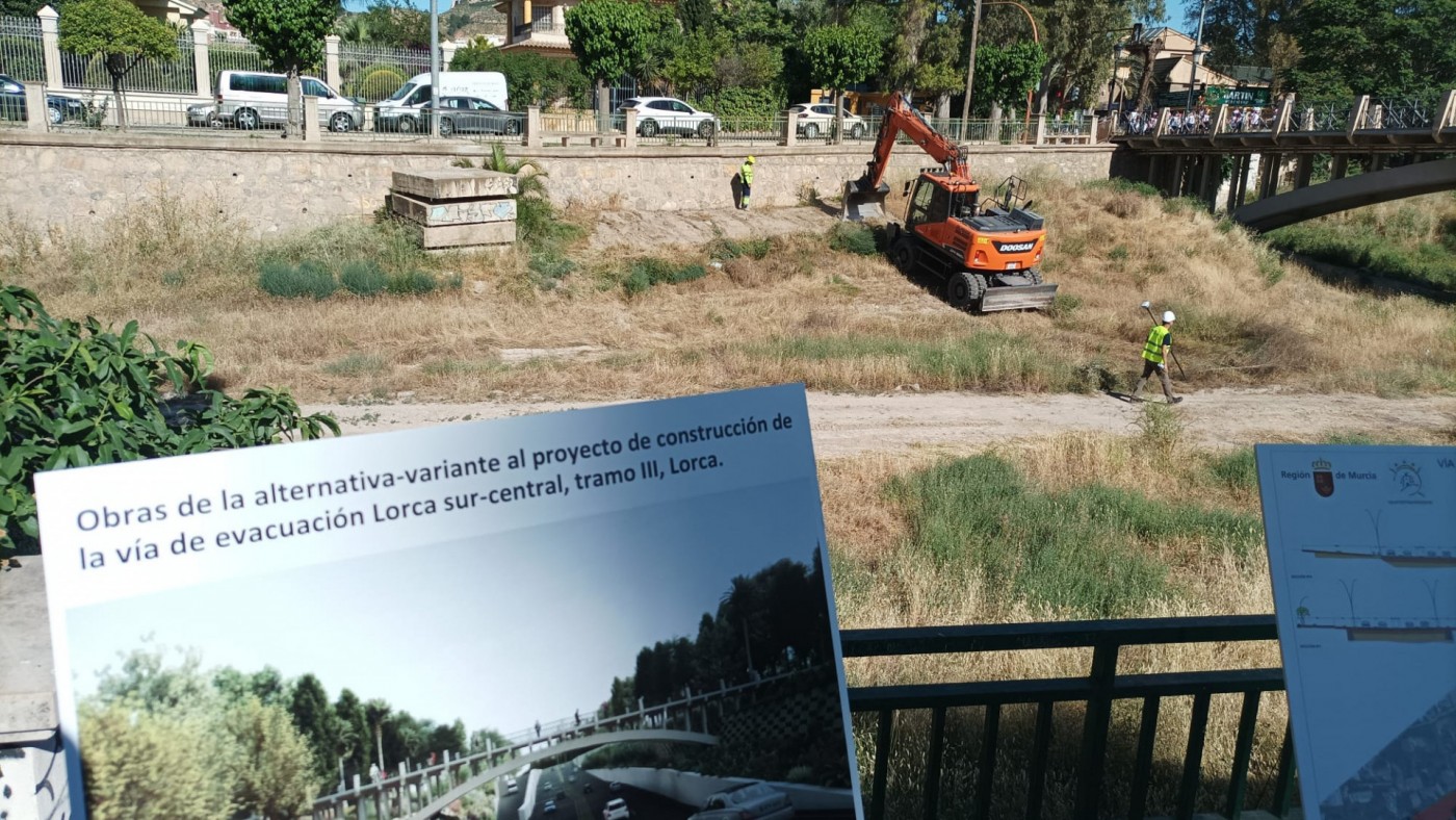 Comienzan las obras de construcción del tramo tres de la Ronda Sur Central de Lorca