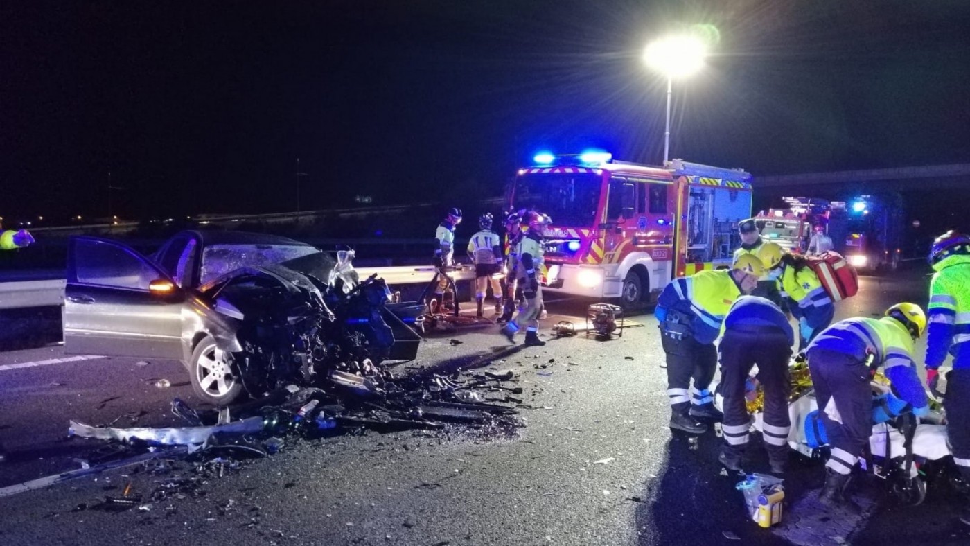 Dos accidentes de tráfico provocados por kamikaces durante la madrugada 