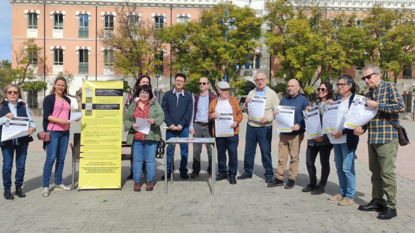Vecinos 'por un Barrio del Carmen Abierto' defienden el Plan de Movilidad 