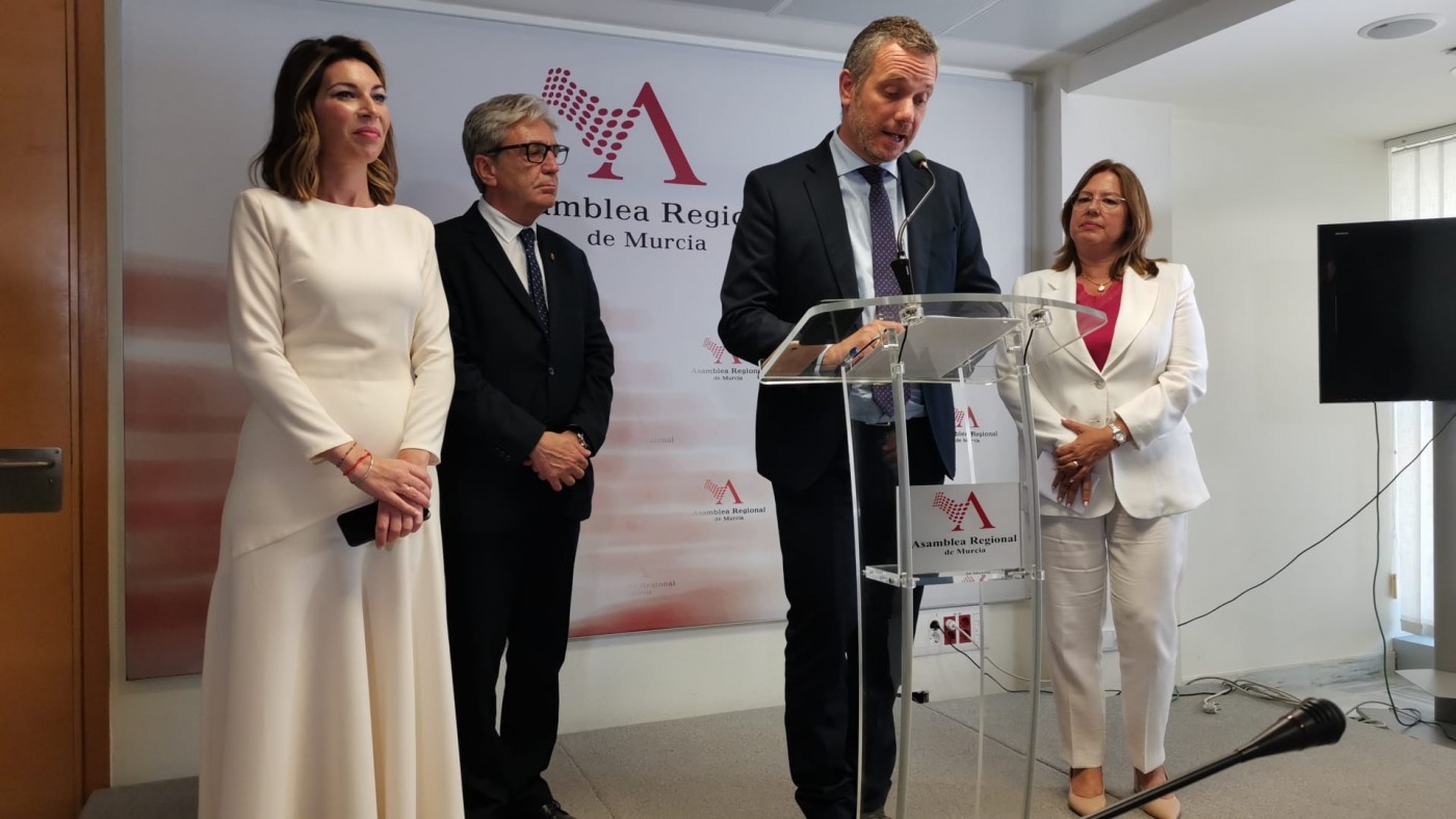Segado (PP): "Lo que Vox quería era tener la presidencia de la Asamblea Regional"