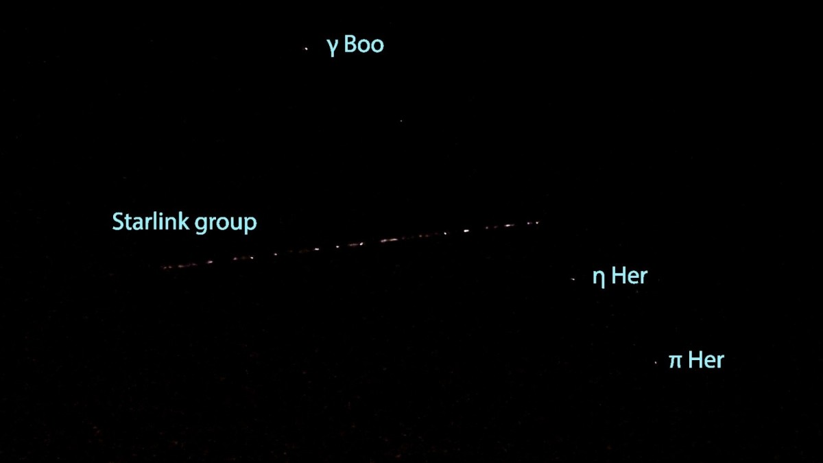 Mirando al cielo La caravana de satélites de Elon Musk arruina la