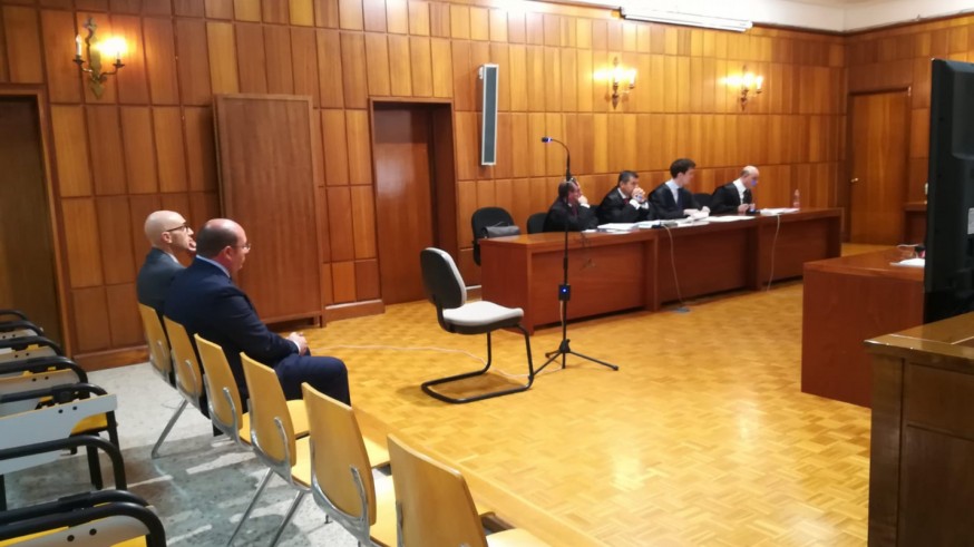 Pedro Antonio Sánchez y Martín Lejarraga declaran en la Audiencia Provincial el pasado diciembre