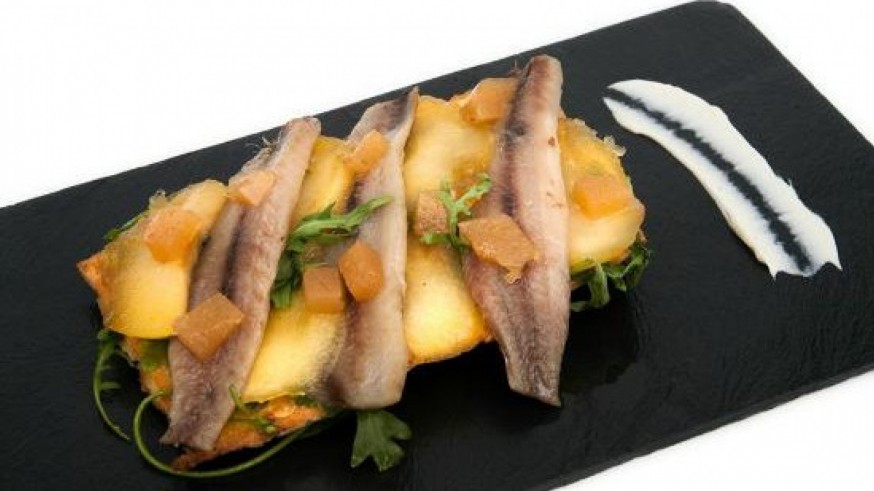 La ensalada de sardina ahumada con membrillo de Carrots 