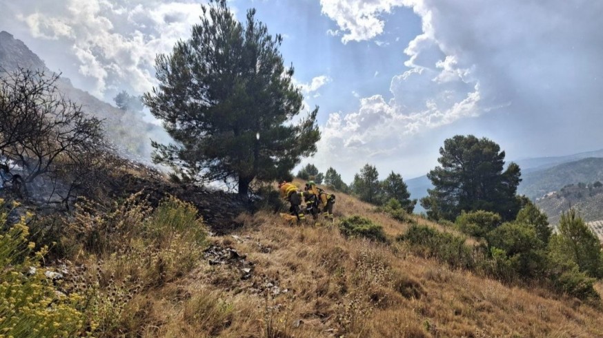 Tres Incendios en Moratalla y Lorca por rayos de la tormenta