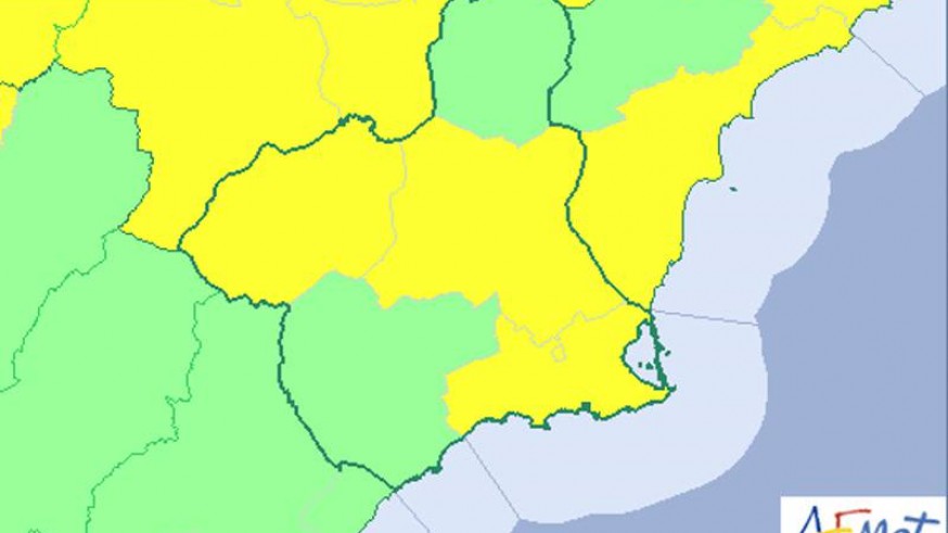 Alerta amarilla. AEMET