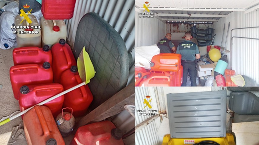 La Guardia Civil incauta más de 1.000 litros de combustible y localiza una 'gasolinera flotante' en La Manga