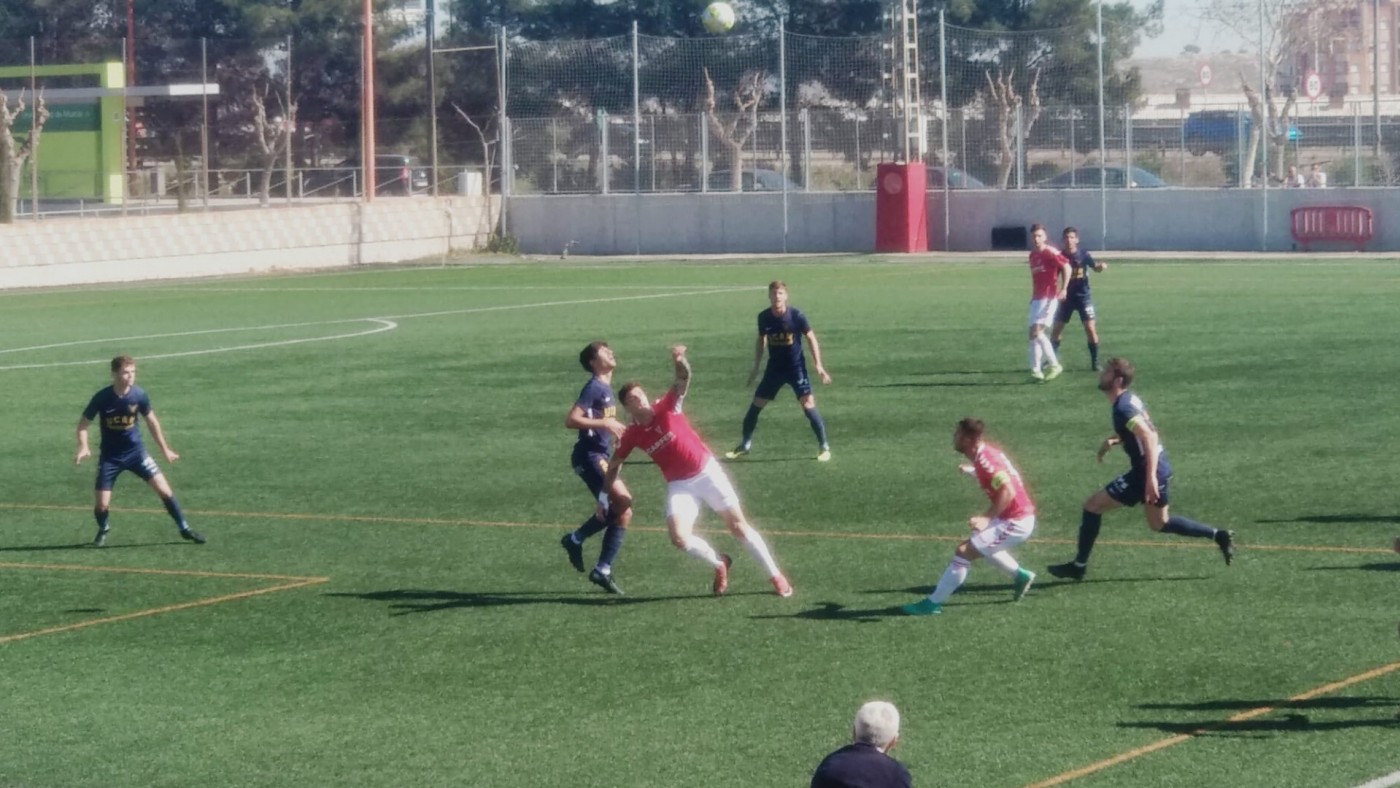 Empate en el mini derbi entre Real Murcia Imperial UCAM Murcia B| 1-1