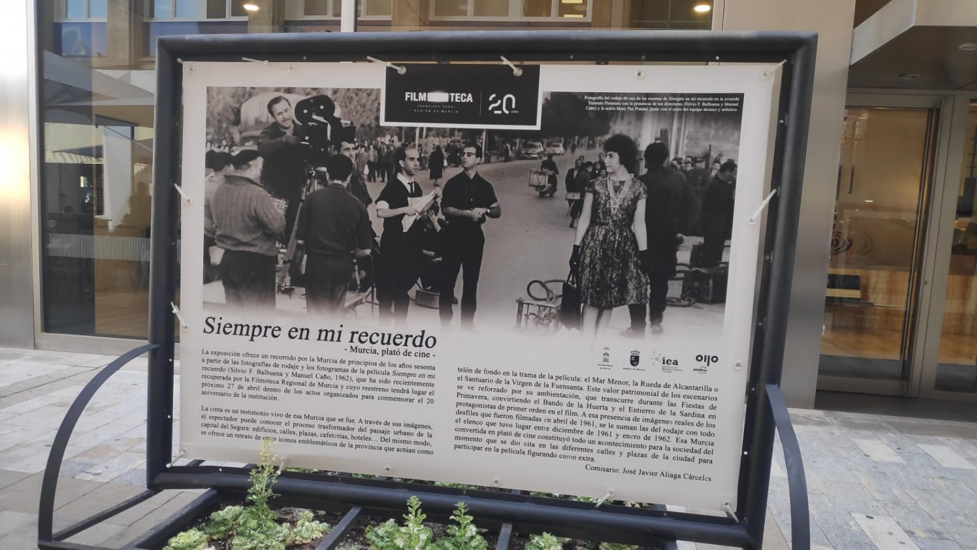 La exposición 'Siempre en mi recuerdo. Murcia, plató de cine', conmemora el XX aniversario de la Filmoteca Regional 