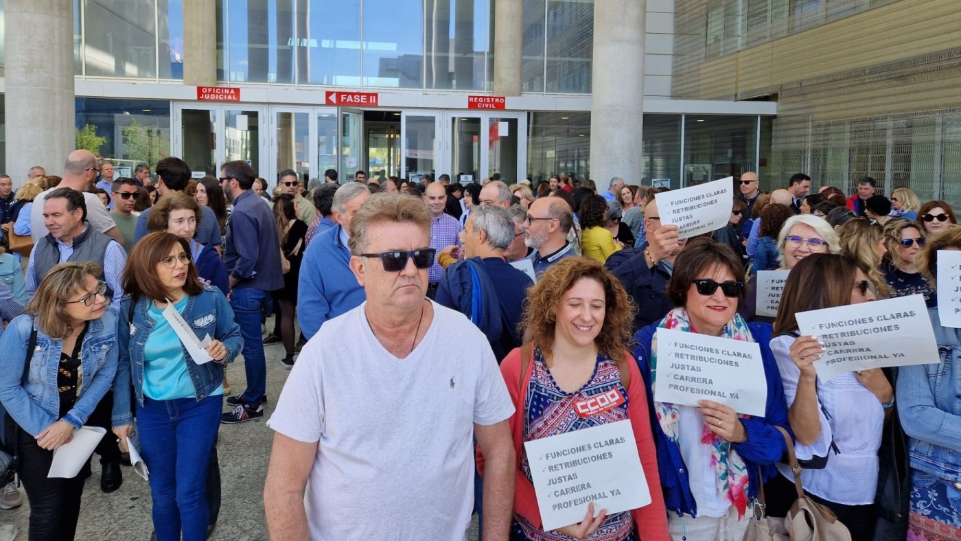 Huelga indefinida del personal funcionario de justicia