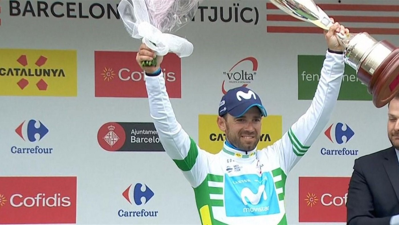 Valverde, en el podio.