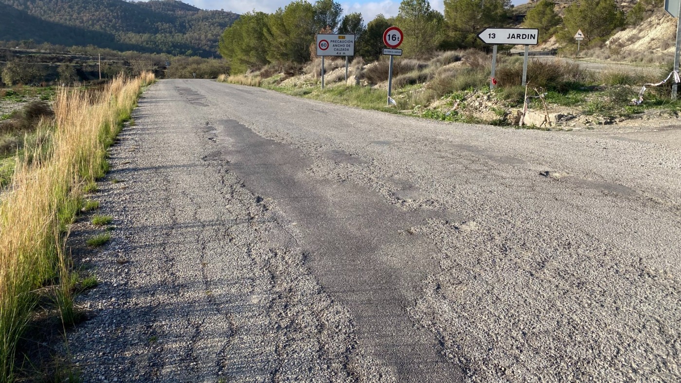 Los vecinos aguardan mejoras en carreteras de Lorca
