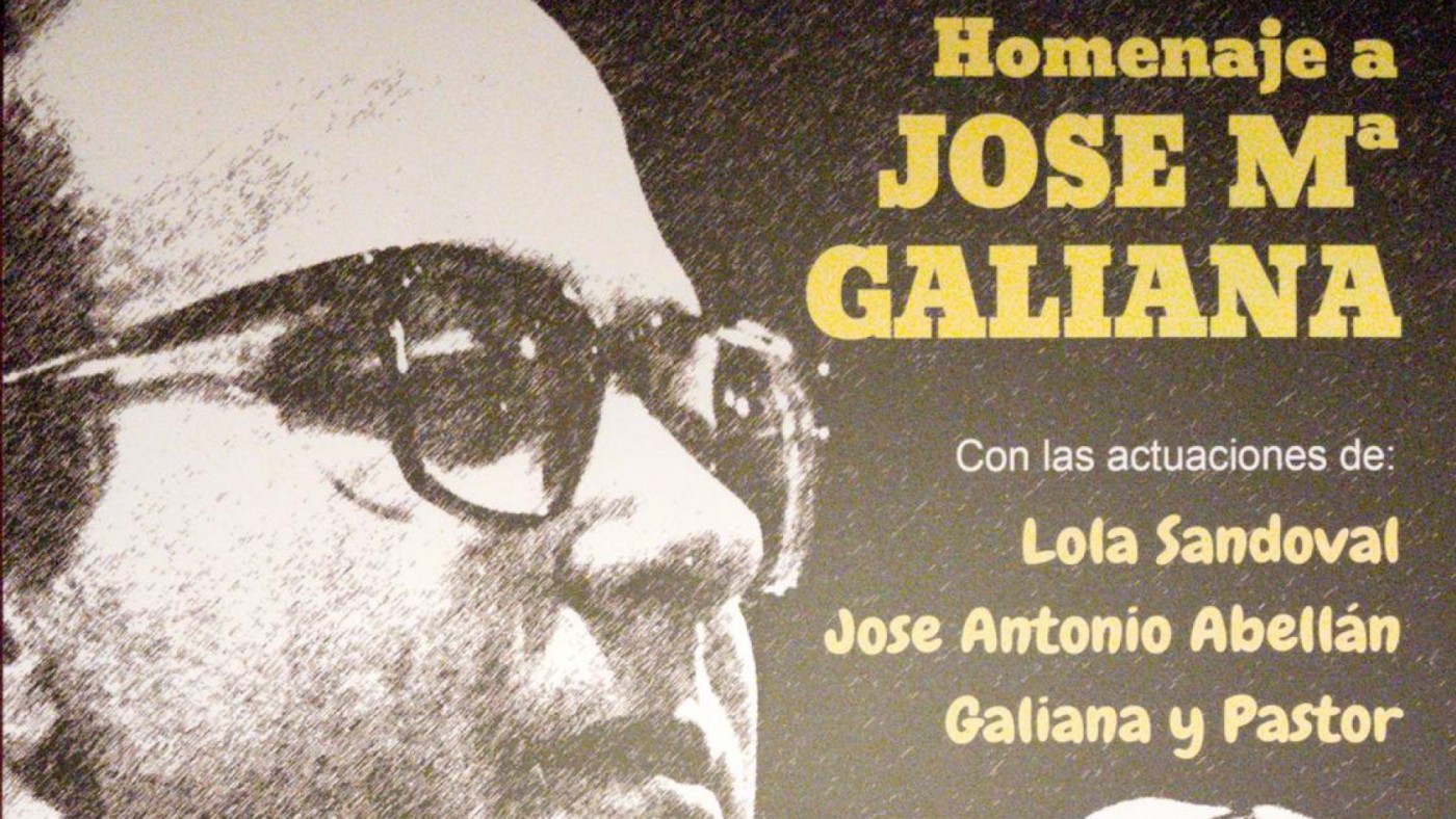 José María Galiana será homenajeado el día 9 de diciembre en el Teatro Circo de Murcia