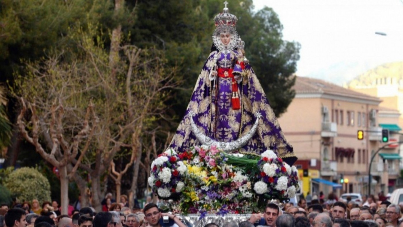 La lluvia podría condicionar la bajada de la Virgen de la Fuensanta