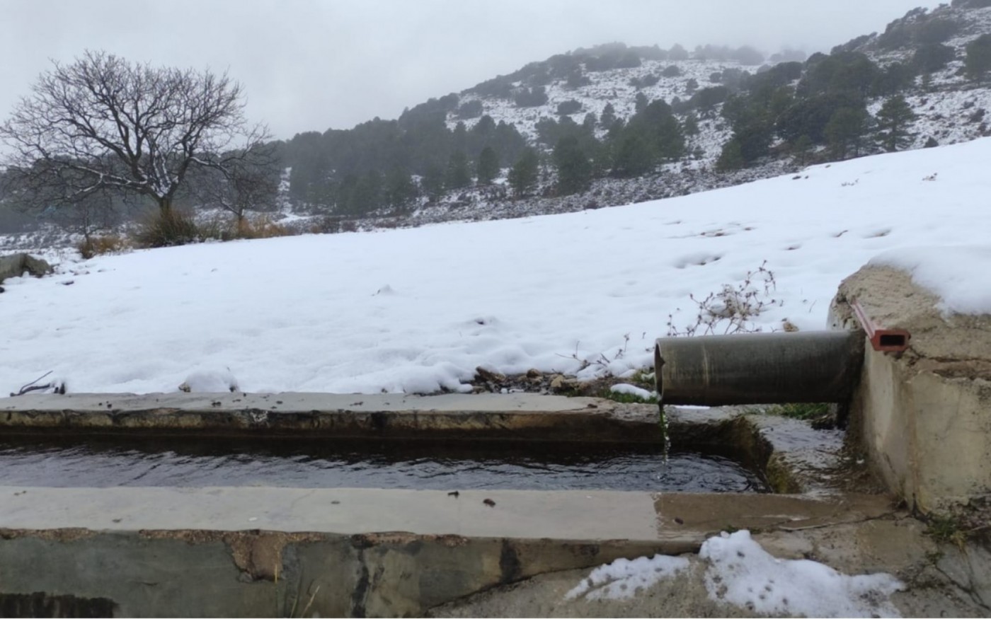 La borrasca deja una intensa nevada en zonas altas de Cañada de la Cruz
