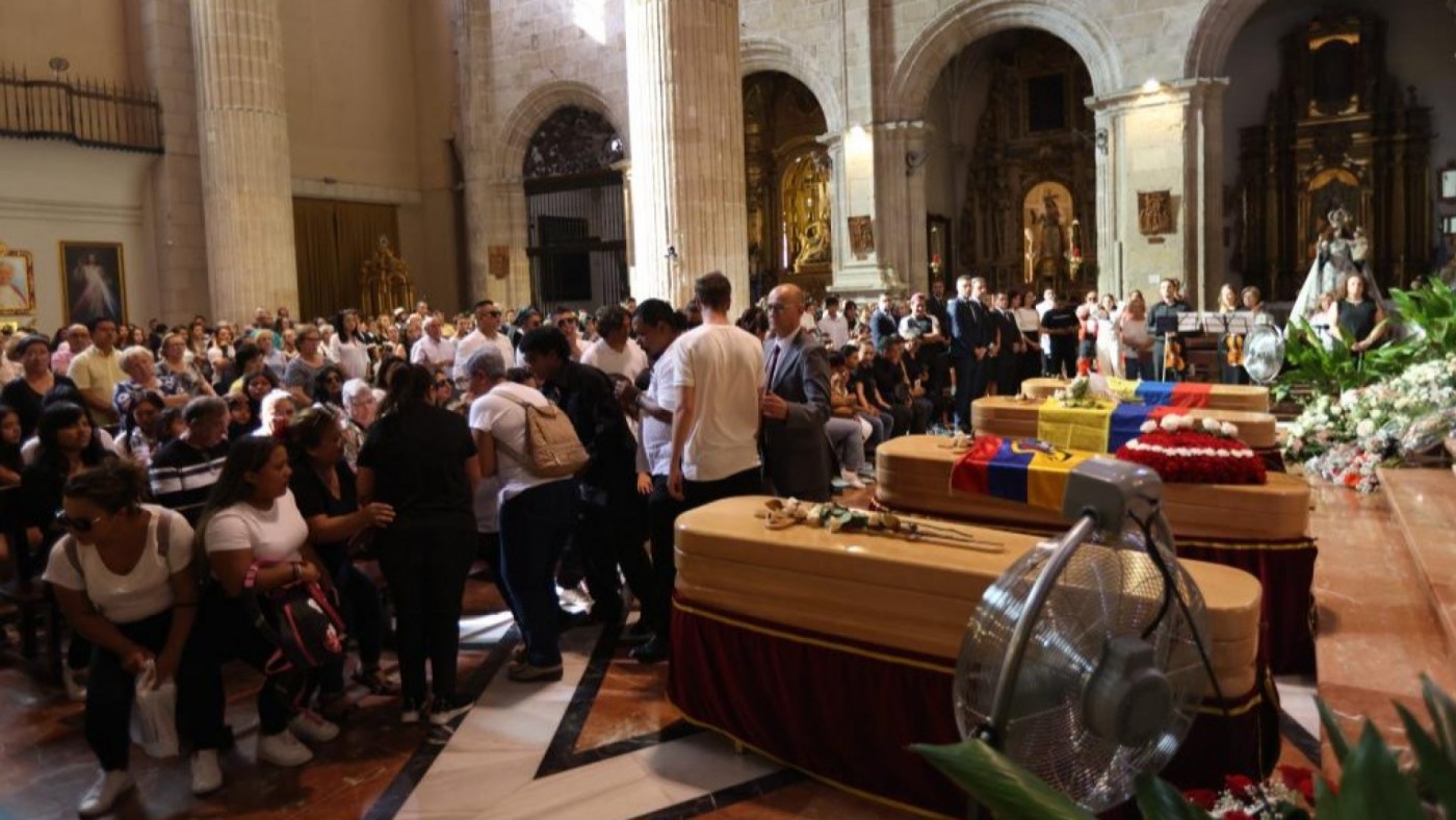 Funeral por los 4 vecinos de Caravaca de la Cruz fallecidos en el incendio de Atalayas