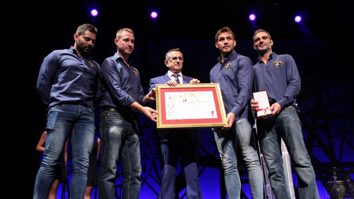 La Brigada de Salvamento Minero de Asturias recibe el Castillete de Oro