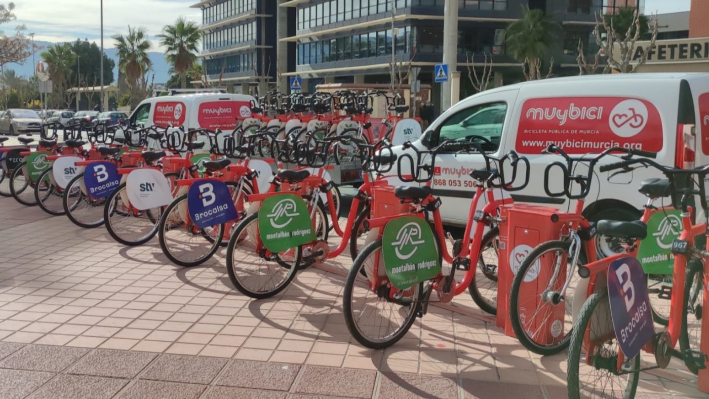 Murcia reactiva el servicio de alquiler de bicis MUyBICI con 150 nuevos vehículos
