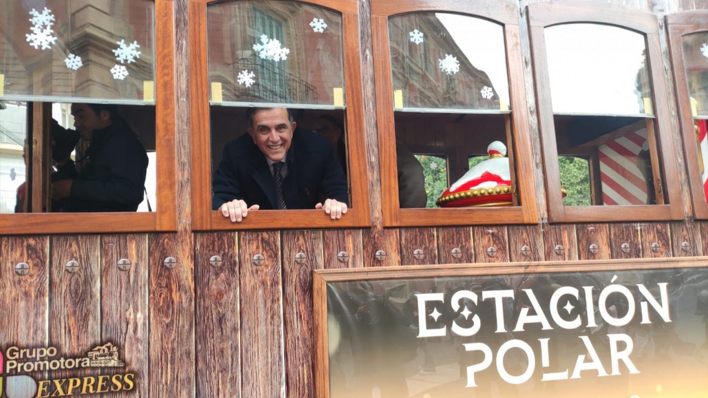 El tren navideño 'La Estación Polar' llegará a todas las pedanías de Murcia con actividades para toda la familia