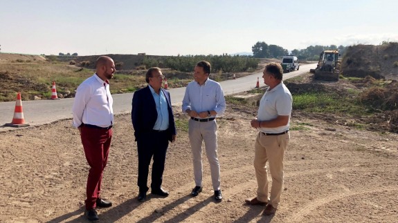 El consejero Patricio Valverde y el alcalde de Lorca han visitado el inicio de las obras
