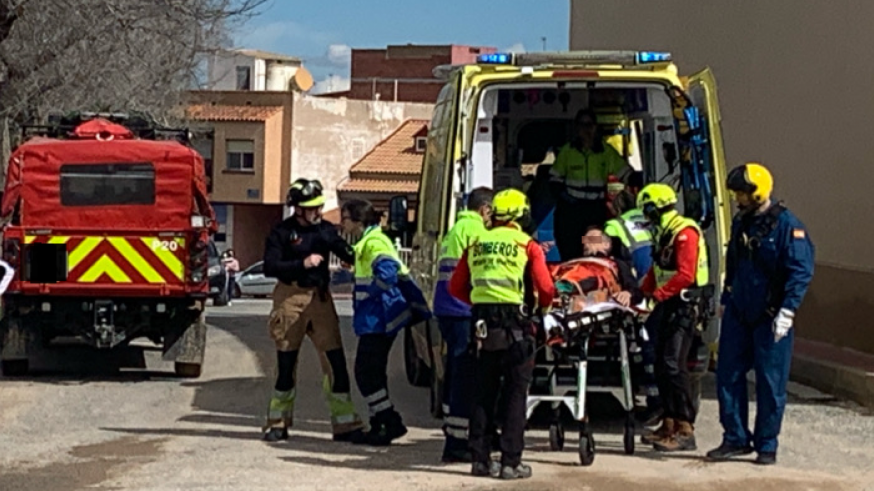 Rescatan en helicóptero a un ciclista de 43 años en Sangonera La Verde