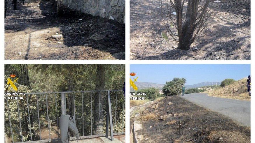 Detenido un vecino de Caravaca por cinco incendios 