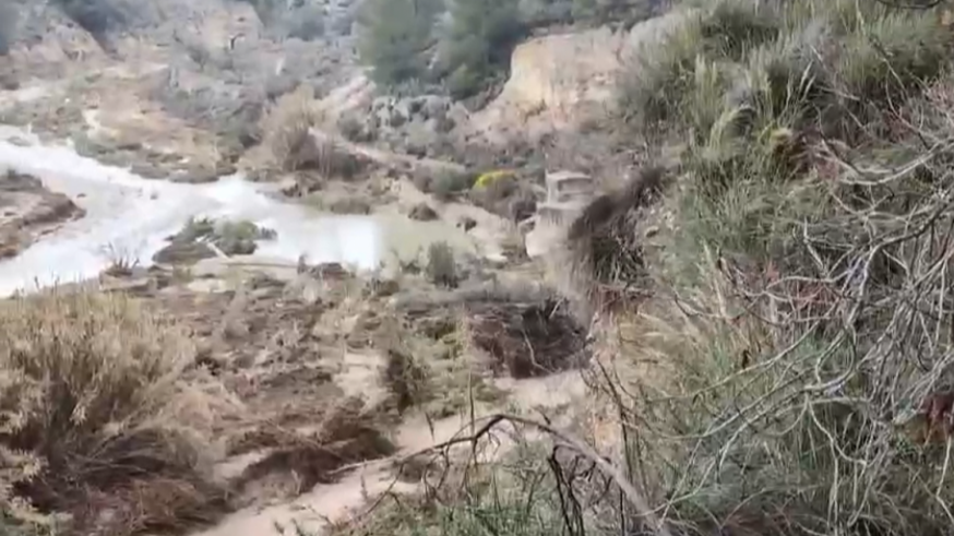 El temporal daña infraestructuras de riego y deja sin agua a 600 hectáreas de albaricoqueros en Mula