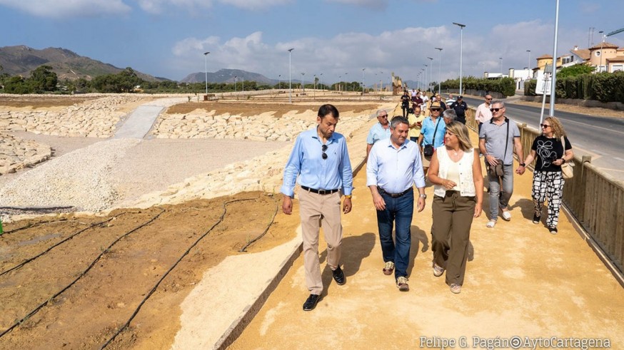 Finalizan las obras de renaturalización de la rambla de Canteras para reducir el riesgo de inundaciones en Cartagena