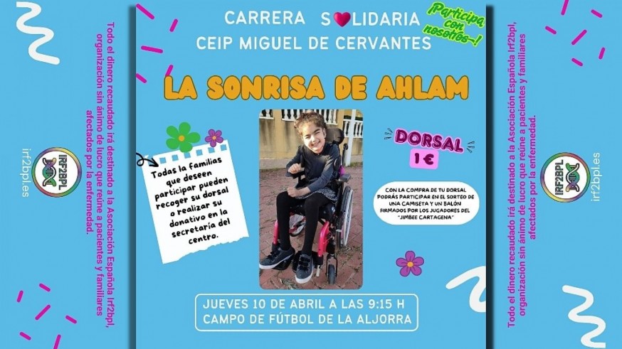 Carrera solidaria en La Aljorra a beneficio de la pequeña Ahlam