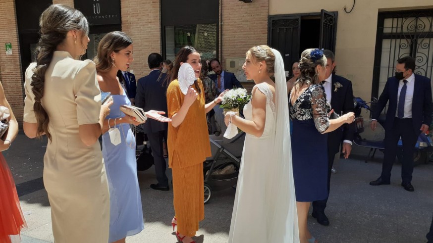 Una boda hoy en el centro de Murcia