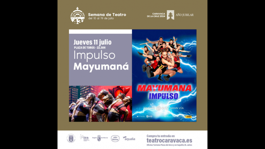 Baile, luces, espectáculo, música y humor a cargo de Mayumana en Caravaca