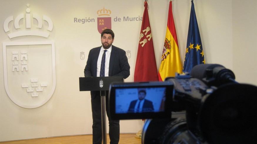 López Miras en la rueda de prensa posterior al Consejo de Gobierno