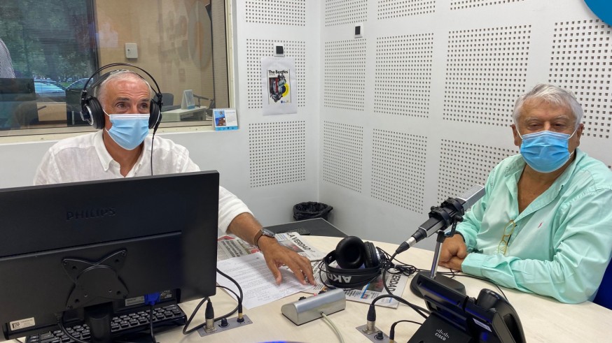Juan Guillamón junto a Joaquín Azparren