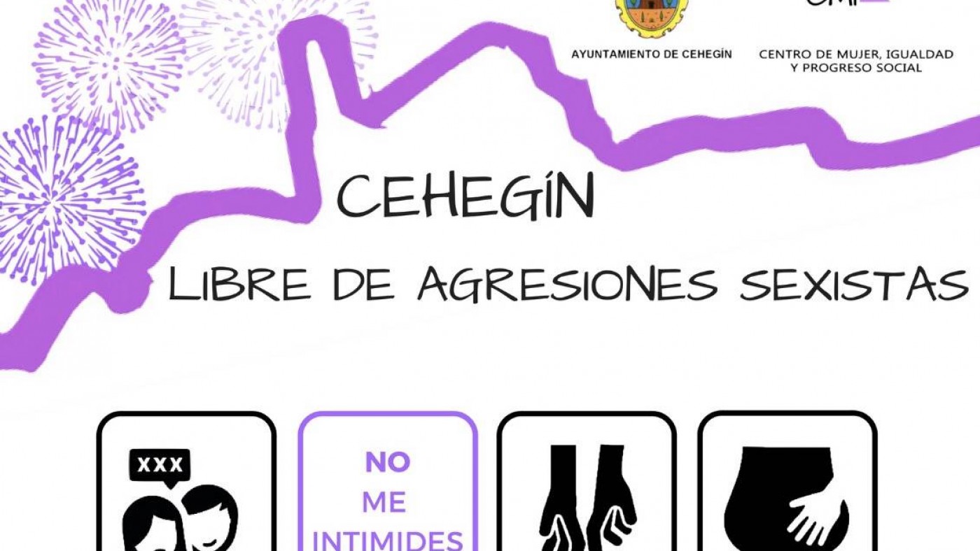 Imagen de la campaña contra las sgresiones sexistas en Cehegín