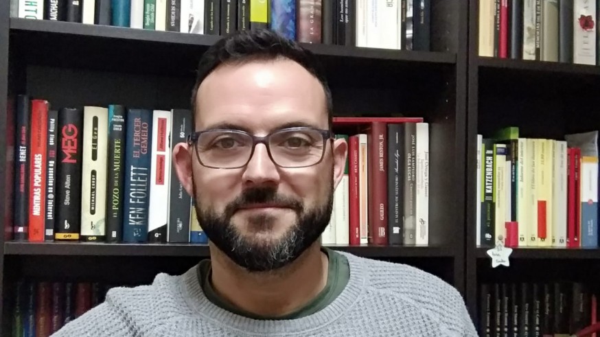 Emilio Soler en su casa de Blanca