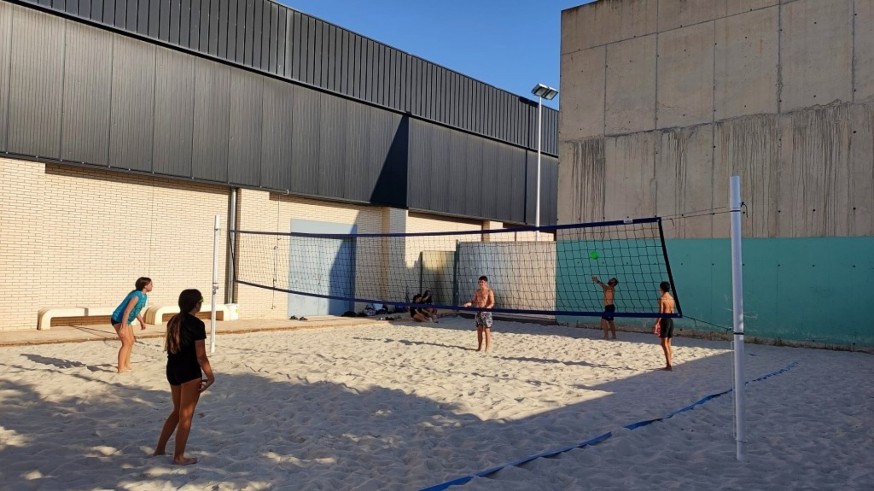 Voley playa en Yecla... sin playa