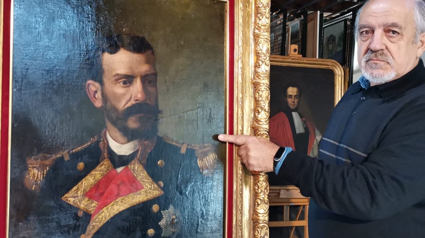 Diego Quevedo cede el retrato de Isaac Peral para su futura Casa Museo