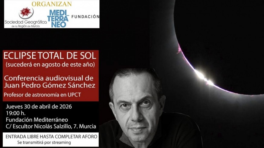 Juan Pedro Gómez, experto de la UPCT, detalla las claves para la observación del eclipse solar total de 2026