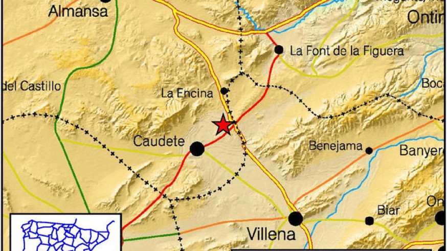 Terremoto de intensidad 4 en Caudete