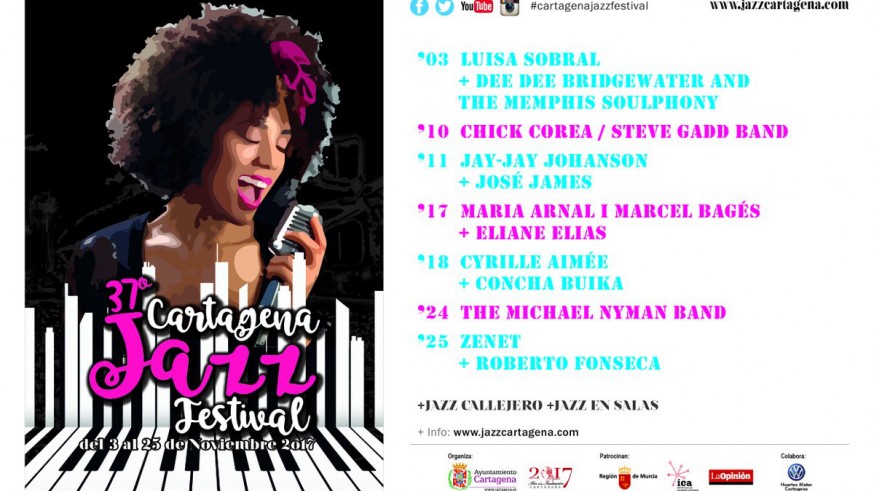 Cartel del Festival de Jazz de Cartagena