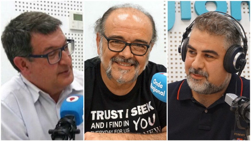 Pedro Quílez, Antonio Saura y Laureano Buendía