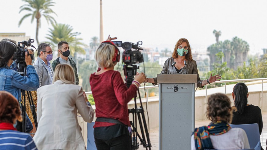 Isabel Franco, en un acto en Murcia este viernes