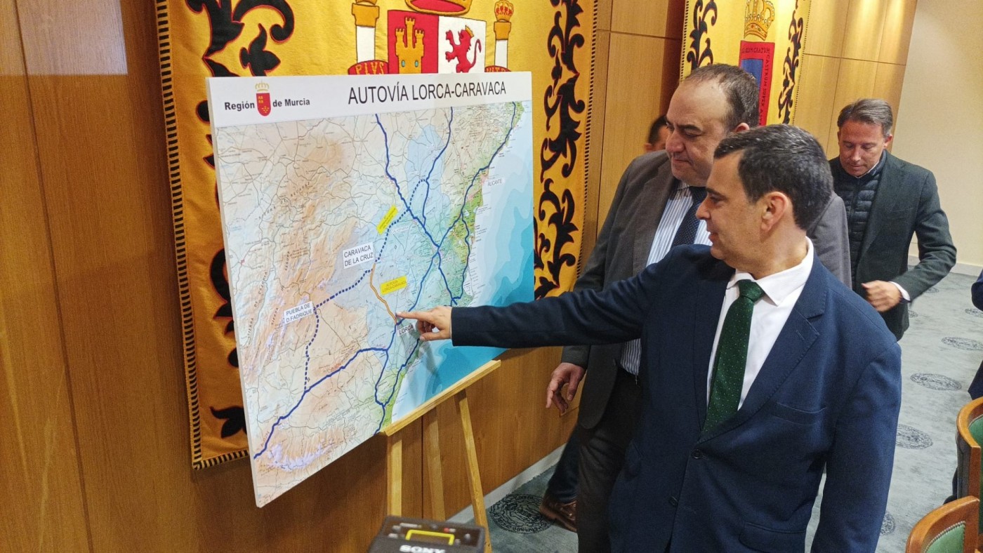 El Gobierno regional recupera el proyecto de la autovía Lorca-Caravaca, que costará 500 millones