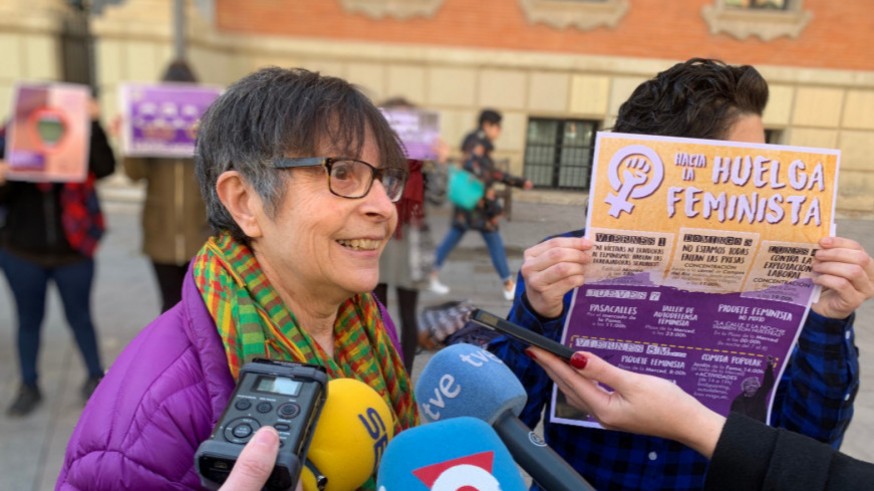 Movimiento Feminista de Murcia en la huelga del 8 de marzo 